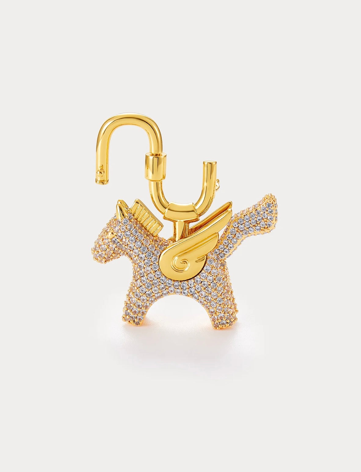 Rodeo Pegase in Gold Sky Blue Pavé