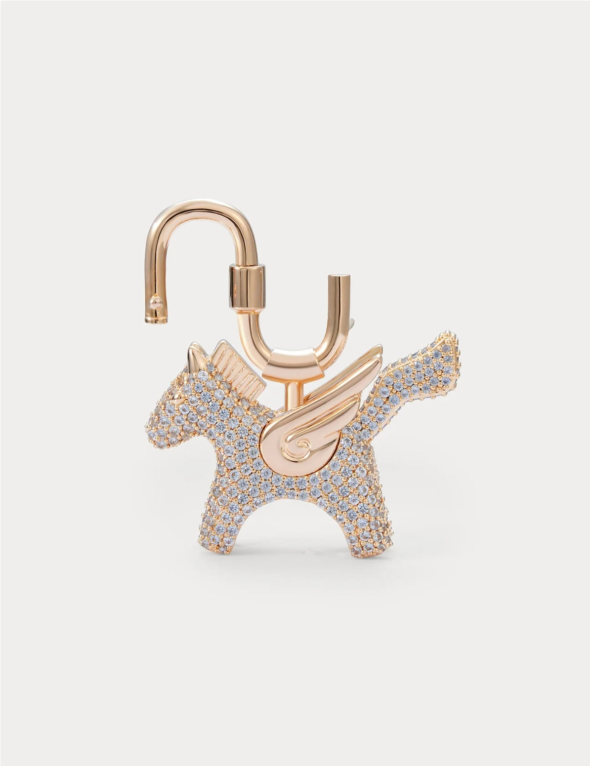 Rodeo Pegase in Champagne Sky Blue Pavé