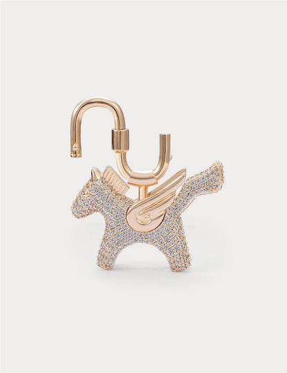 Rodeo Pegase in Champagne Sky Blue Pavé