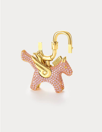 Rodeo Pegase in Gold Pink Pavé