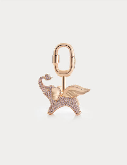 Soar Elephant in Champagne Pink Pavé