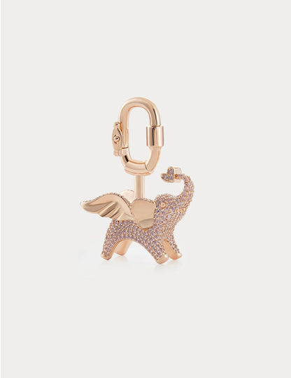 Soar Elephant in Champagne Pink Pavé