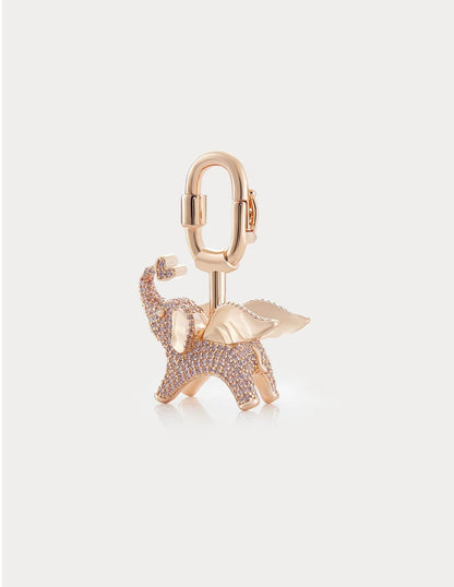 Soar Elephant in Champagne Pink Pavé