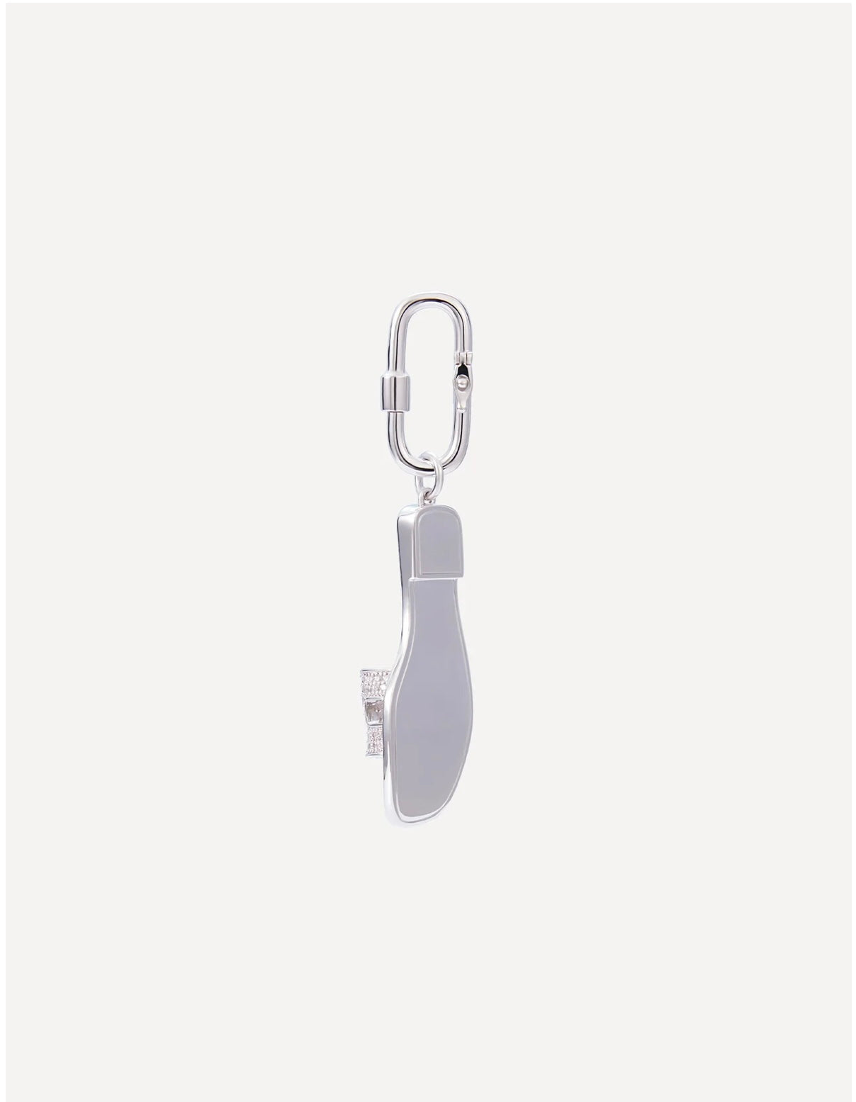 Oran Sandal Charm in Silver Pavé