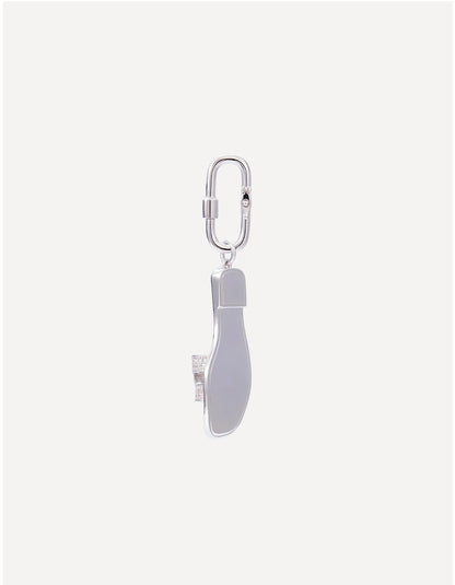 Oran Sandal Charm in Silver Pavé