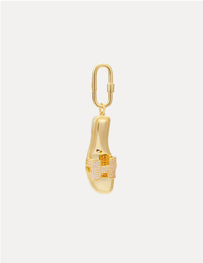 Oran Sandal in Gold Pavé