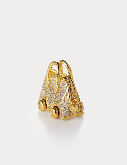 Bolide On Wheels in Gold Pavé